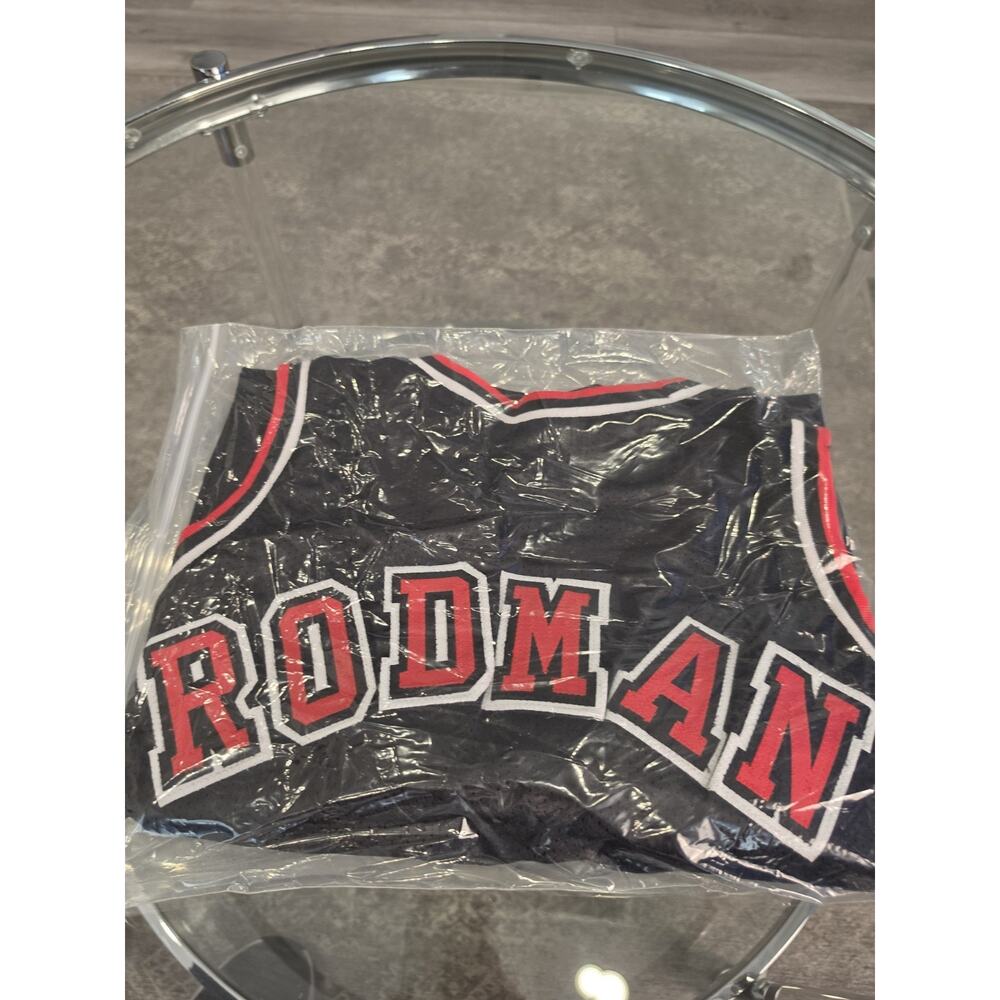 Dennis Rodman Autographed/Signed Jersey Jsa Black Custom Jersey View 6